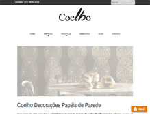 Tablet Screenshot of coelhodecoracoes.com.br